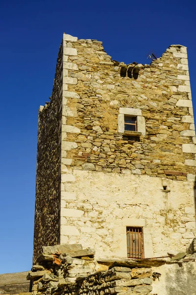 Torn hus i Vathia Grekland Mani-halvön — Stockfoto