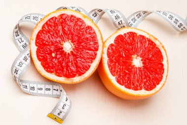 Diyet. Teyp ölçme ile greyfurt