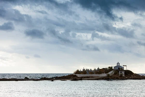 Agios Fokas vid stormigt Väder Grekland — Stockfoto