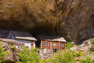 Helleren evleri Jossingfjord, Norveç