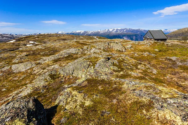 Termálfürdőjében. Norvég scenic route Aurlandsfjellet — Stock Fotó