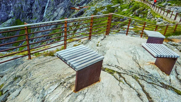 Trollstigen точки зору в Норвегії — стокове фото