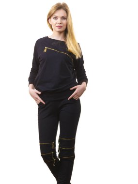 kadın giyim siyah top