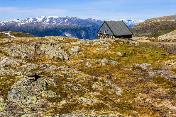Termálfürdőjében. Norvég scenic route Aurlandsfjellet — Stock Fotó