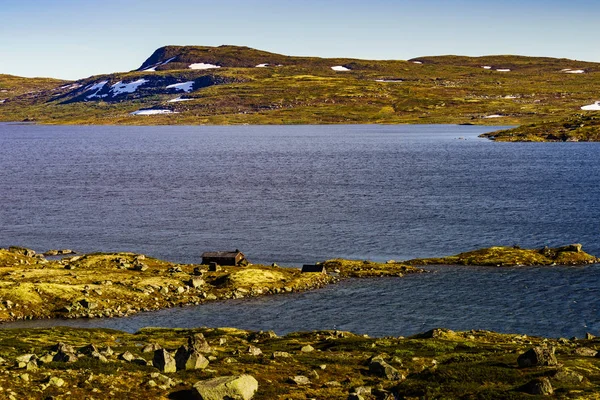 Hardangervidda mountain fennsíkon fekvő, Norvégia — Stock Fotó
