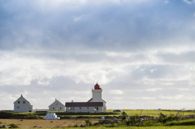 Norveç'te Obrestad deniz feneri.