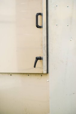 Beyaz tarım makinesinin Detayı