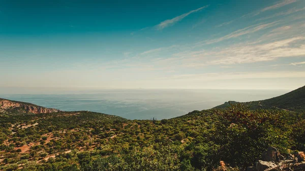 Vista dalle colline in Grecia — Foto Stock