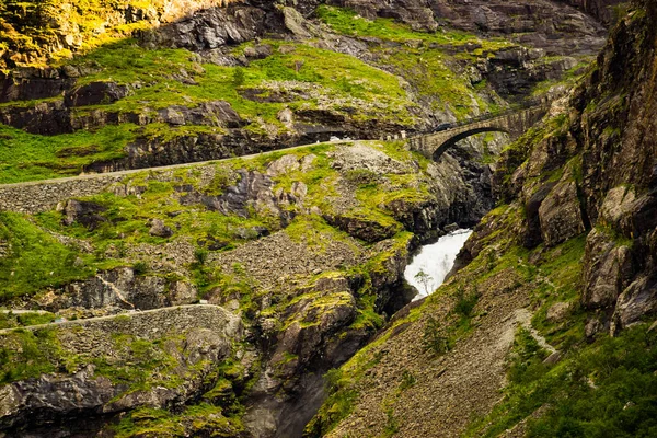 Trollstigen ορεινού δρόμου στη Νορβηγία — Φωτογραφία Αρχείου