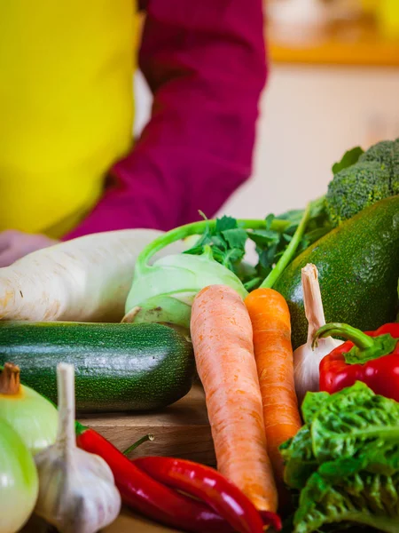 Close up van groenten op tafel — Stockfoto