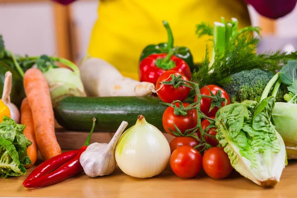 Close up van groenten op tafel — Stockfoto