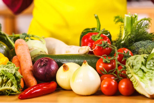 Close up van groenten op tafel — Stockfoto