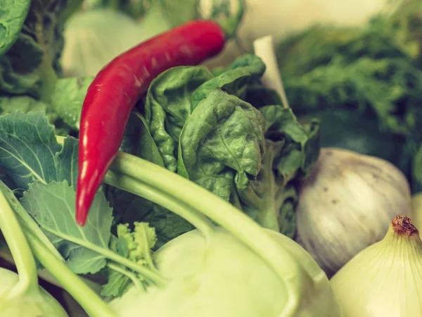 Koolrabi en groenten — Stockfoto