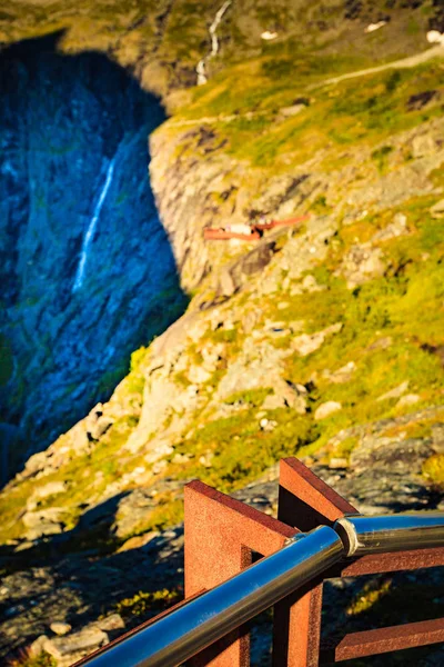 Trollstigen viewpoint i Norge — Stockfoto