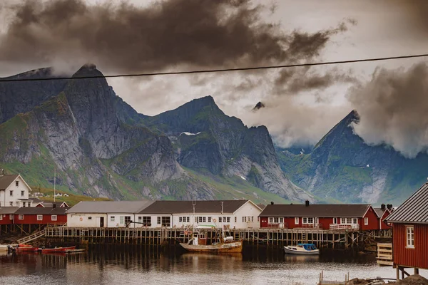 Fjordlandskapet. Lofoten Norge — Stockfoto