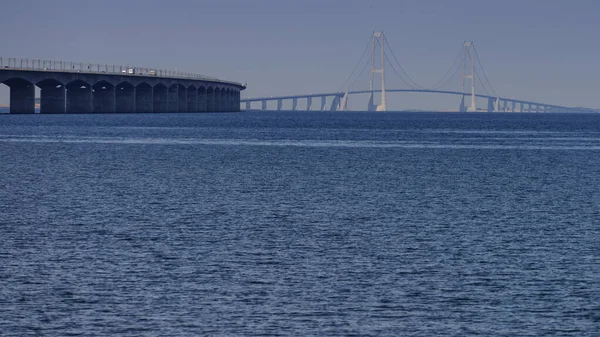 Storebaelt-bron i Danmark — Stockfoto