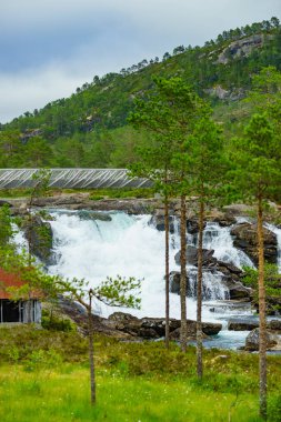 Köprü ve şelale, Gaularfjellet Norveç
