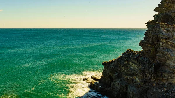 Medelhavet Kust Landskap Spanska Klippiga Kusten Murcia Regionen Calblanque Regional — Stockfoto