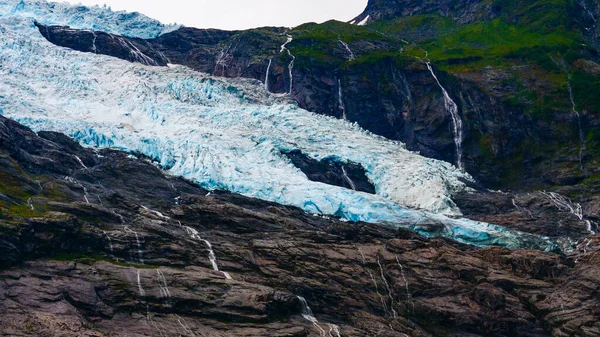 노르웨이 Sogn Fjordane County Fjaerland Boyabreen Glacier — 스톡 사진
