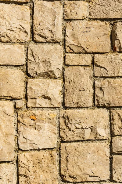 Fragment Brick Stone Wall Brown Background Texture — Stock Photo, Image