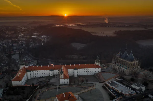 Miasto Zaczęło Się 1142 Osadą Opactwa Sedlec Pierwszego Klasztoru Cystersów — Zdjęcie stockowe