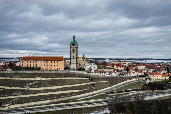 Mlnk Una Ciudad Región Bohemia Central República Checa Encuentra Confluencia — Foto de Stock