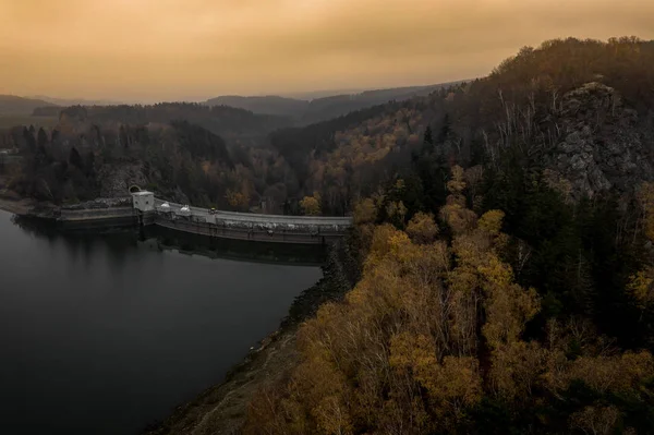 Sec Dam Est Réservoir Eau Potable Artificiel Situé Dans Région — Photo