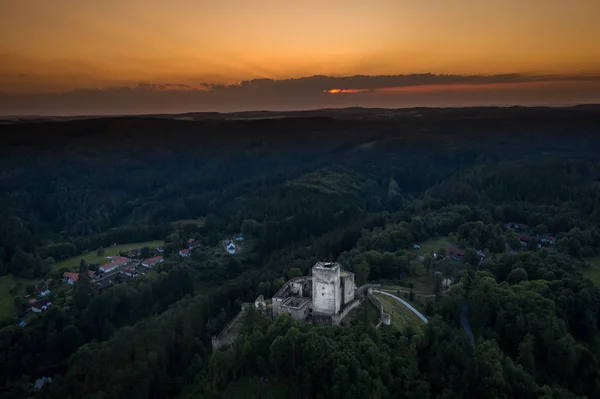 Landstejn Castle Egy Századi Várnegyed Dél Csehországban Csehországban Vár Legkorábbi — Stock Fotó