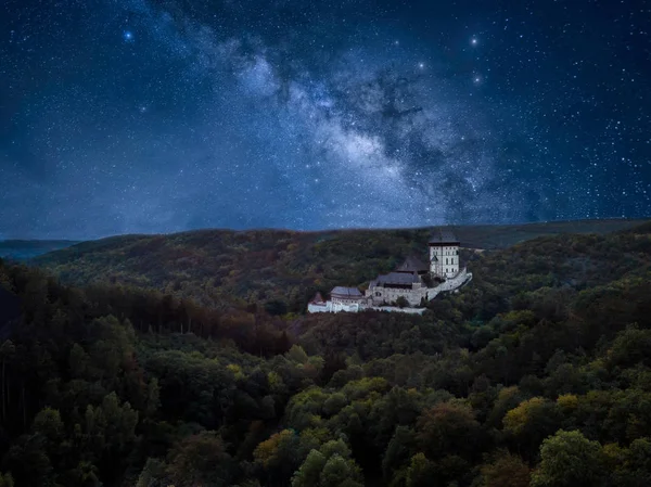 Château Karlstejn Est Grand Château Gothique Fondé 1348 Par Charles — Photo