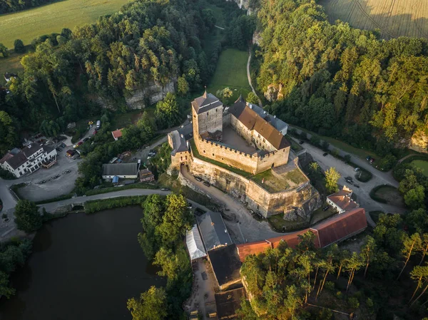 Kost Zamek Leży Północnych Czechach Szczególnie Regionie Czeski Raj Jest — Zdjęcie stockowe