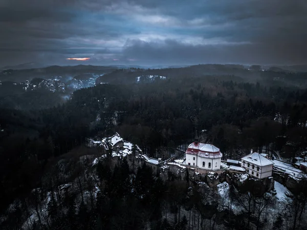 Valdstejn Castle Tidig Gotisk Fästning Nära Turnov Tjeckien Det Finns — Stockfoto