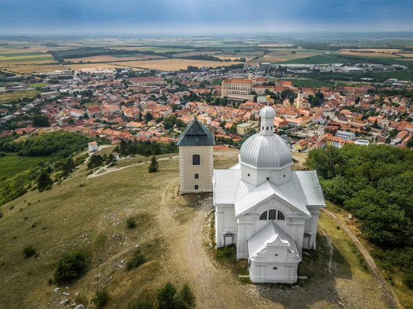 Estaciones Cruz Mikulov Región Breclav Que Conduce Colina Santa Una —  Fotos de Stock