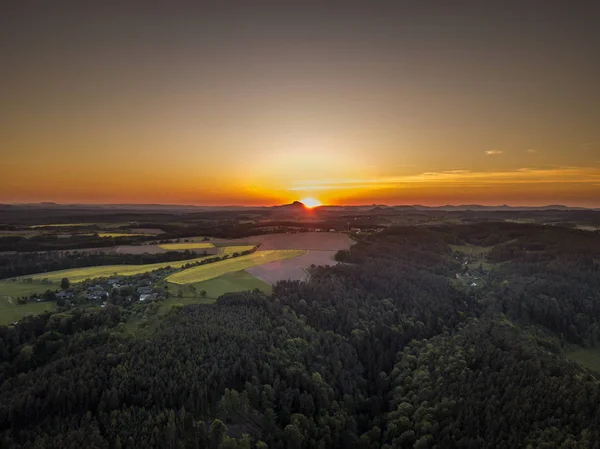 Liberec Bölgesi Çek Cumhuriyeti Nin Tarihi Bohemya Bölgesinin Kuzey Kesiminde — Stok fotoğraf