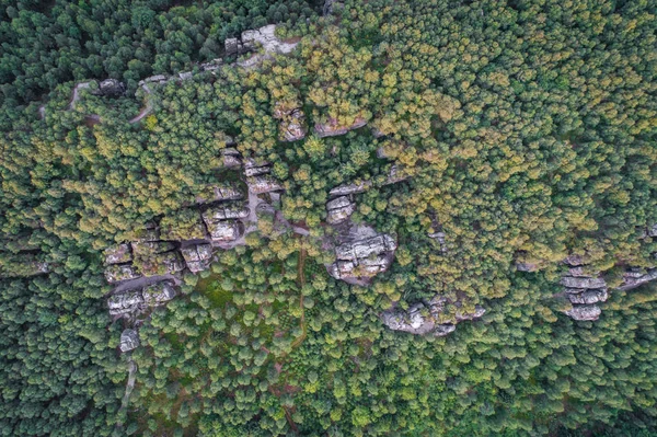 Tisa Kayalıkları Veya Tisa Surları Batı Bohemya Sviçre Cevher Dağı — Stok fotoğraf