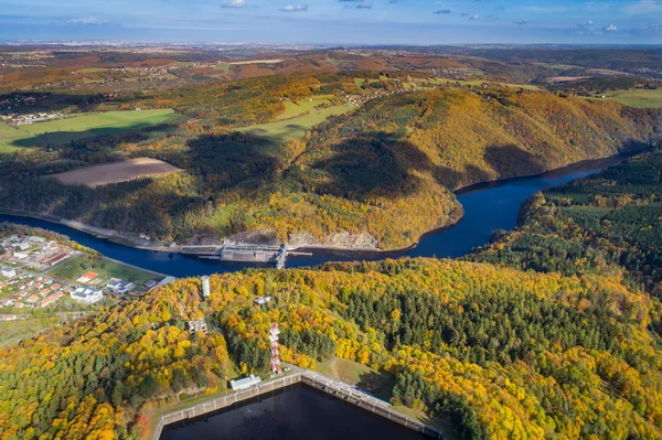 Vltava River 430 Kilometres Long Drains Area 090 Square Kilometres — Stock Photo, Image