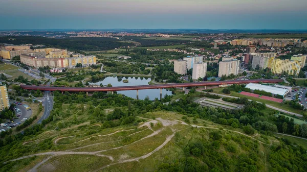 Лузіни Частиною Житлового Комплексу Південно Західний Місто Празі Кадастровому Районі — стокове фото