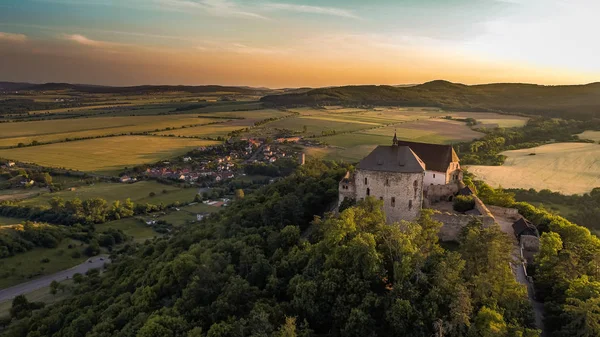 Castillo Tocnik Encuentra Región Central Bohemia Fue Construido Durante Reinado — Foto de Stock