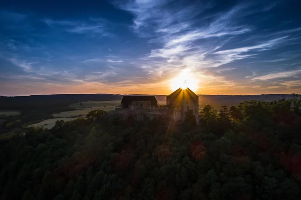 Château Tocnik Trouve Dans Région Bohême Centrale Été Construit Sous — Photo