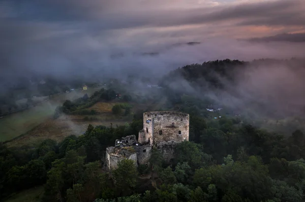 Valecov Rudere Castello Medievale Roccioso Sul Territorio Del Comune Bosen — Foto Stock