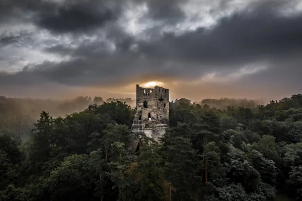 Valecov Ruin Medieval Rock Castle Territory Municipality Bosen District Mlada — Stock Photo, Image