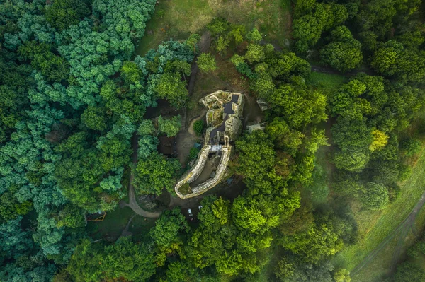 Valecov Ist Die Ruine Einer Mittelalterlichen Felsenburg Auf Dem Gebiet — Stockfoto