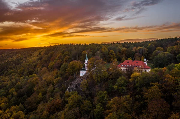 Baroque Pilgrimage Area Skalka Consisting Church Monastery Hermitage Built End — Stock Photo, Image