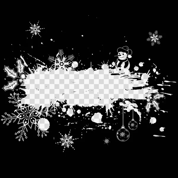 Noël et Nouvel An Frame — Image vectorielle