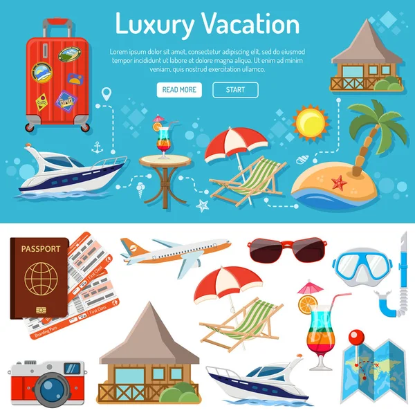 Vakantie en toerisme Infographics — Stockvector