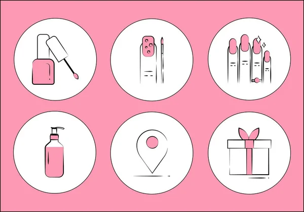 Tırnak bakımı için düz aksesuarlar kümesi