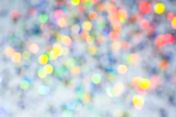 Colorato Bello Sfondo Bokeh Sfocato Struttura Vacanza Luci Multicolori Glitter — Foto Stock