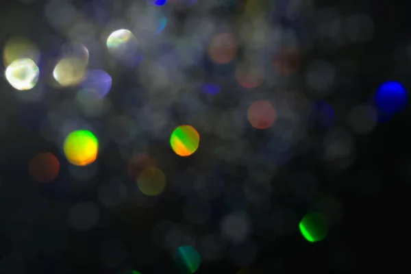 Sfondo Nebbioso Fumoso Luce Bokeh Astratta Colorata Sullo Sfondo Grigio — Foto Stock