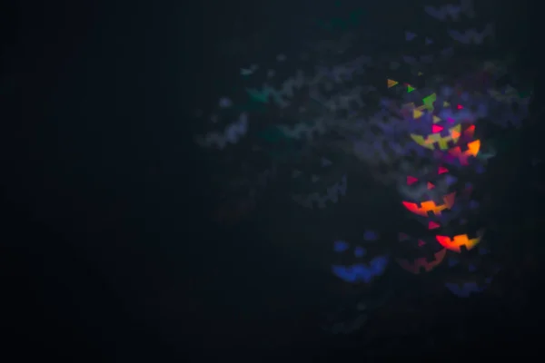 Хэллоуинские Смайлики Абстрактный Светящийся Размытый Фон Разряженные Мигающие Огни Боке — стоковое фото