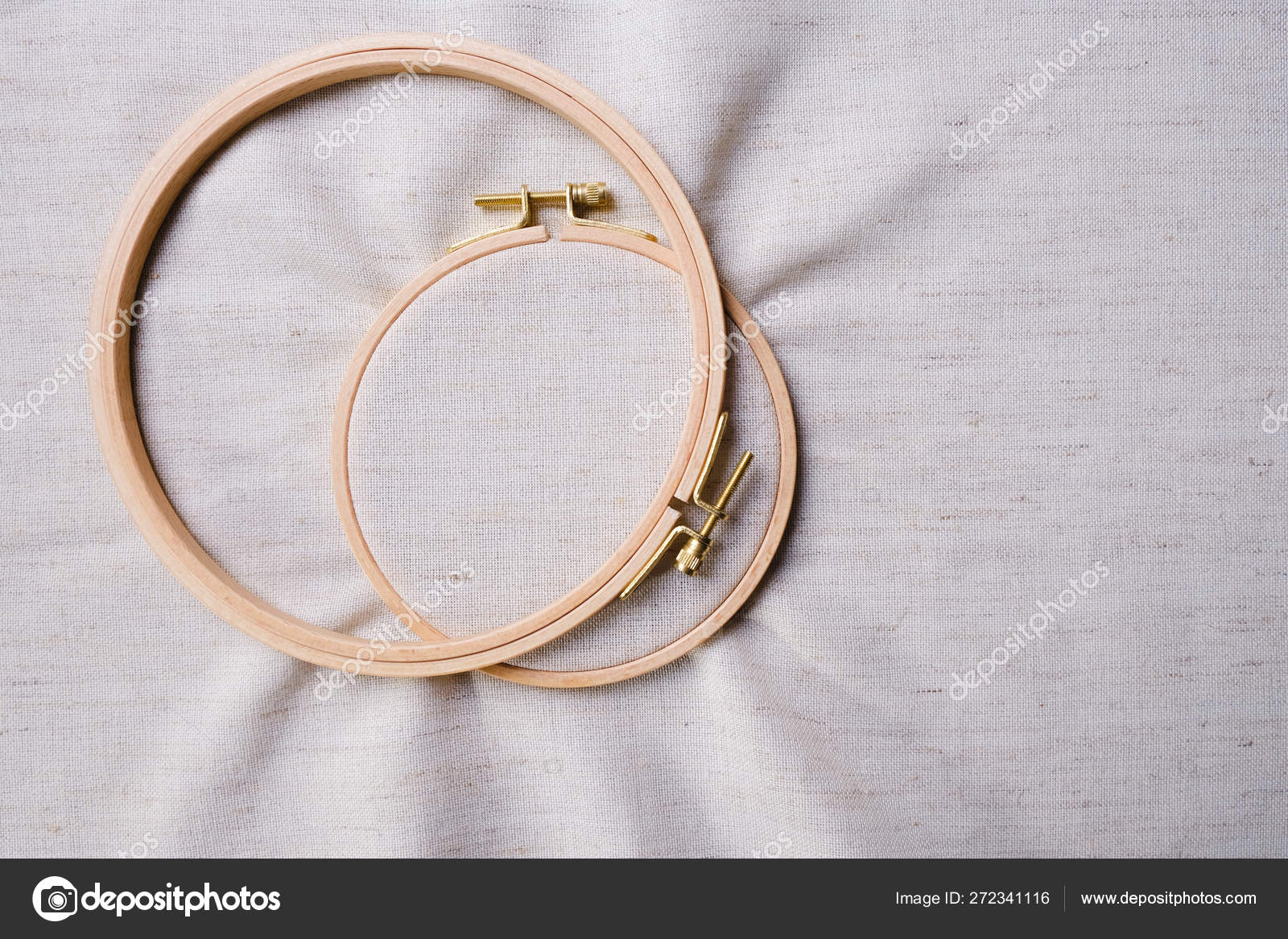 Download Flat Lay Wooden Embroidery Hoops Canvas Background Top View Mockup Stock Photo Image By C Irinkavasilinka 272341116