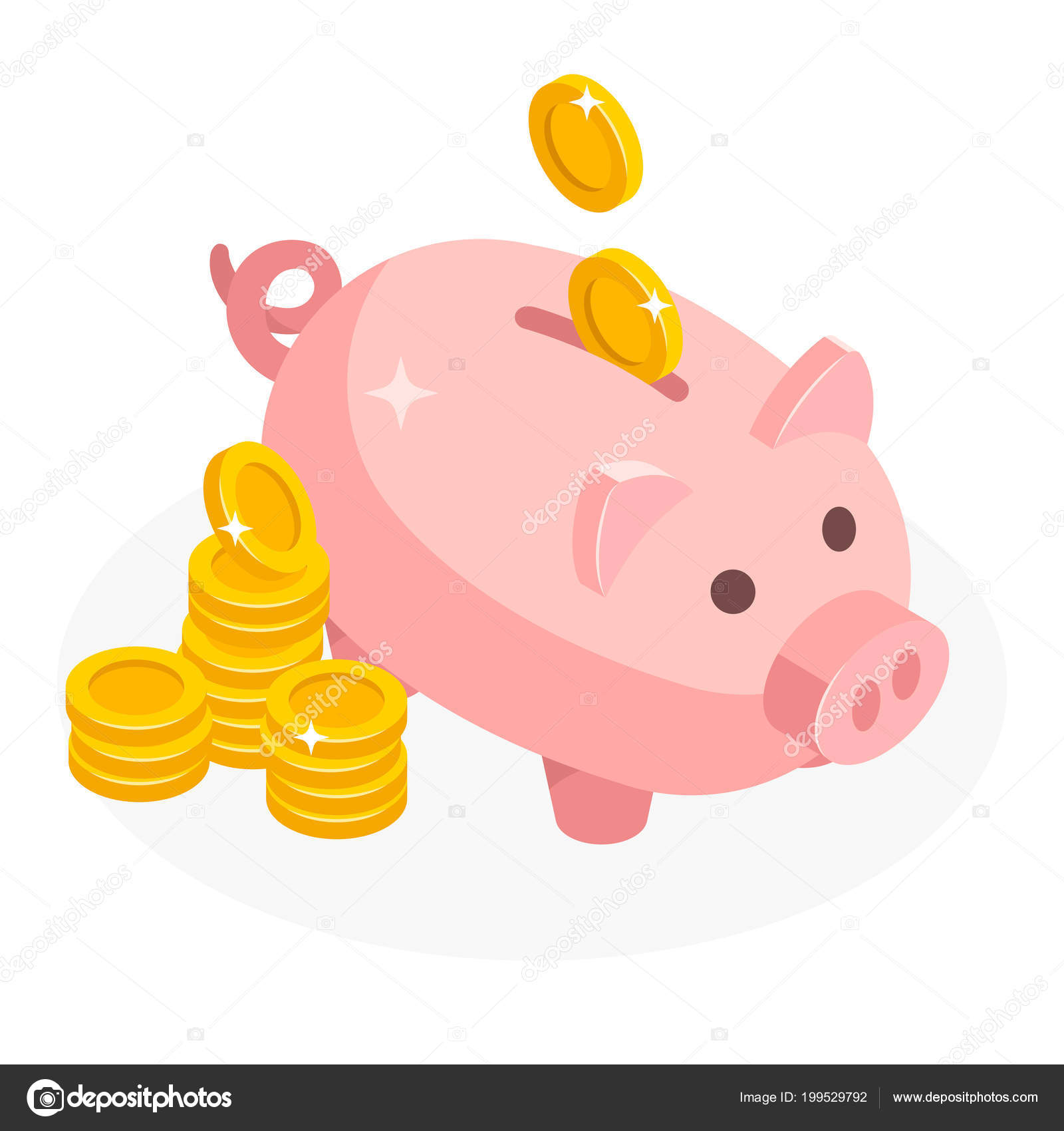 Saving PIg, Piggy Bank, Money pig – Cookiecad